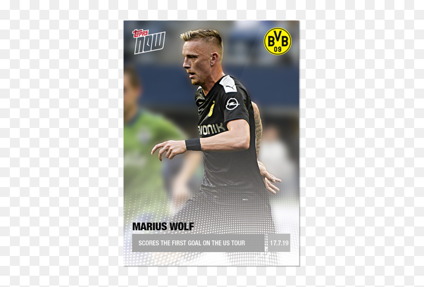 Wolf Scores The First Goal On The Us Tour - Borussia Dortmund, HD Png Download - wolf print png