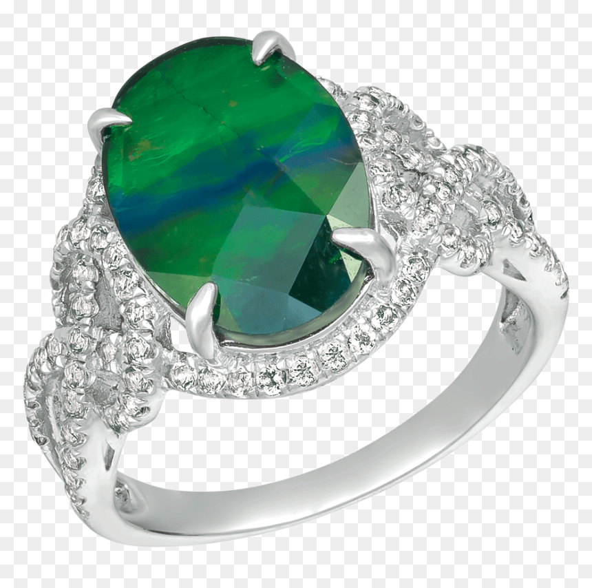 925 Silver Topaz Twist Shank Kehlani Ring By Korite - Emerald, HD Png Download - kehlani png