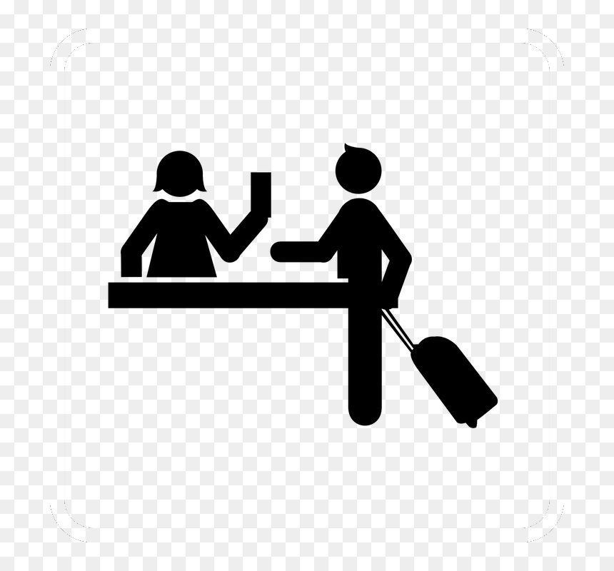 Atencion Al Cliente Hotel , Transparent Cartoons - Hotel Checked In Icon, HD Png Download - atencion atencion png
