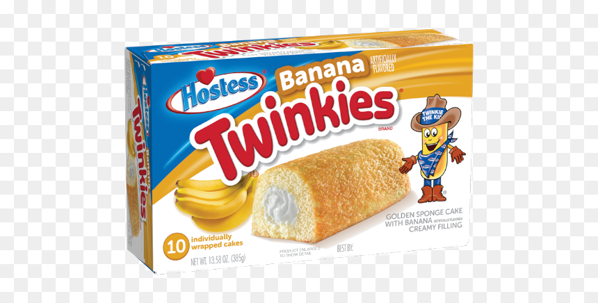 Hostess Banana Twinkies - Graham Bread, HD Png Download - twinkies png