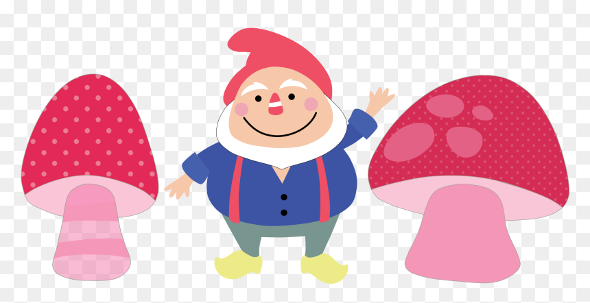 Gnome Clipart Woodland Mushroom - Garden Gnome Clipart Transparent, HD Png Download - woodland png