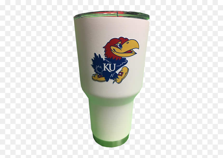 Ku White Jayhawks Tumbler - Kansas Jayhawks, HD Png Download - jayhawk png