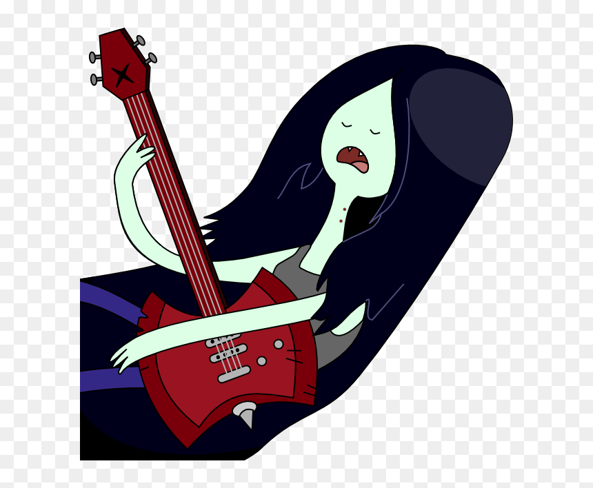 Marceline The Vampire Queen Playing Guitar, HD Png Download - marceline png