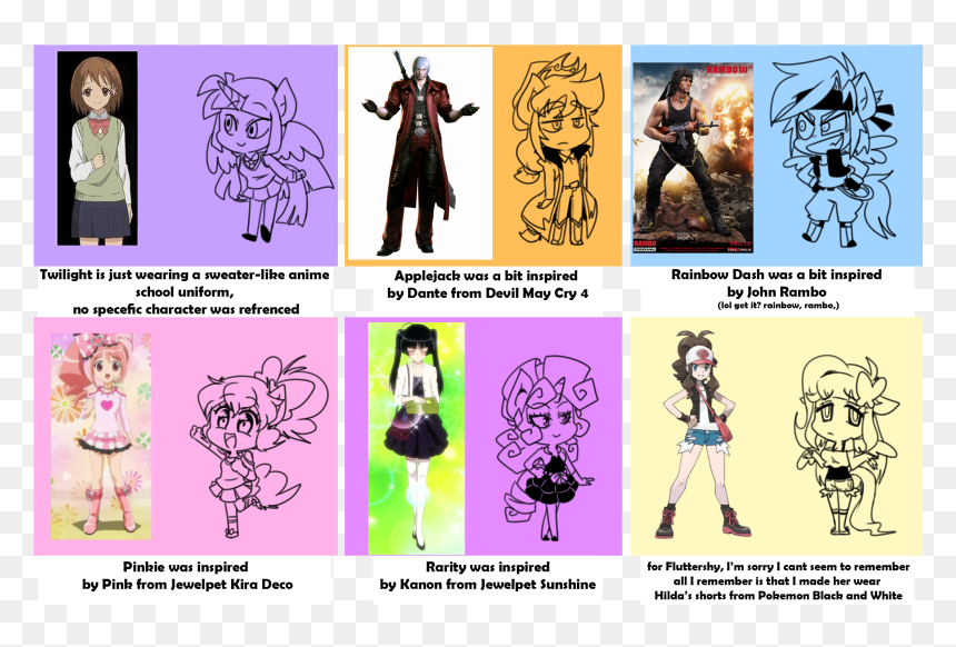 Anthro, Applejack, Artist - Pokemon Black And White, HD Png Download - dante devil may cry png