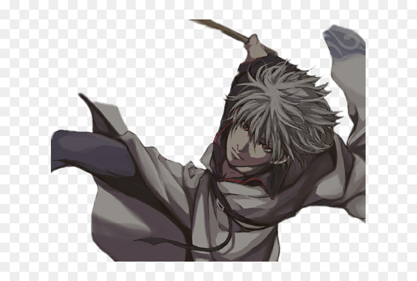 #freetoedit #gintoki #gintama #anime #badass #weeb - Gintoki Fight Art, HD Png Download - gintoki png