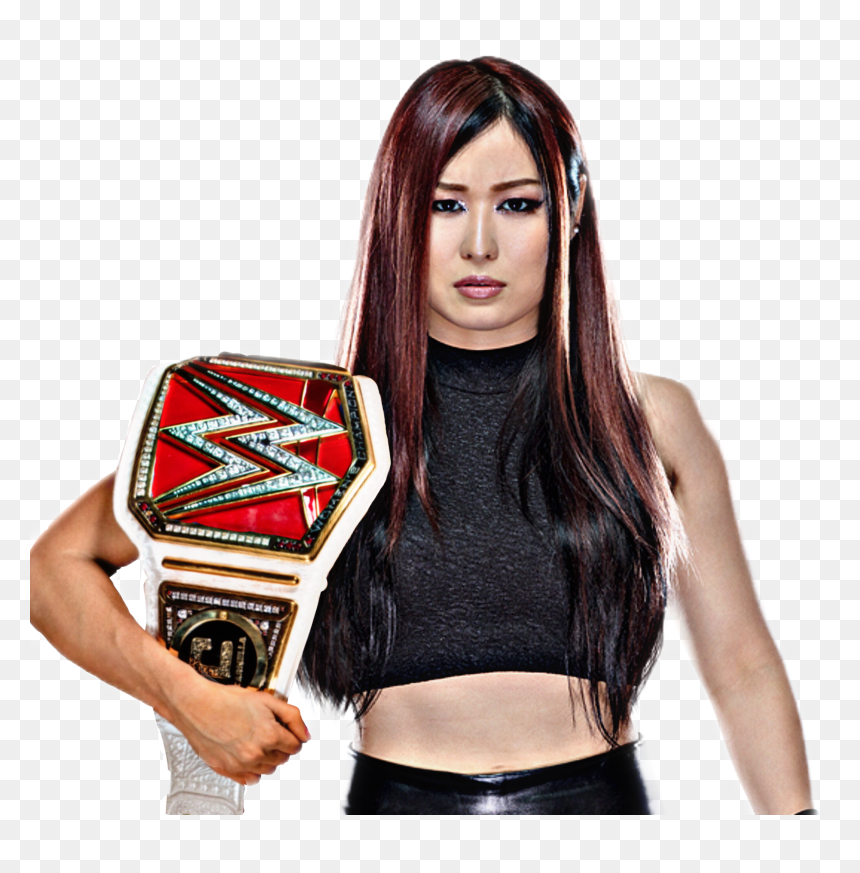 #freetoedit #ioshirai Io Shirai Heel Raw Womens Championship - Io Shirai Raw Womens Champion, HD Png Download - raw women's championship png