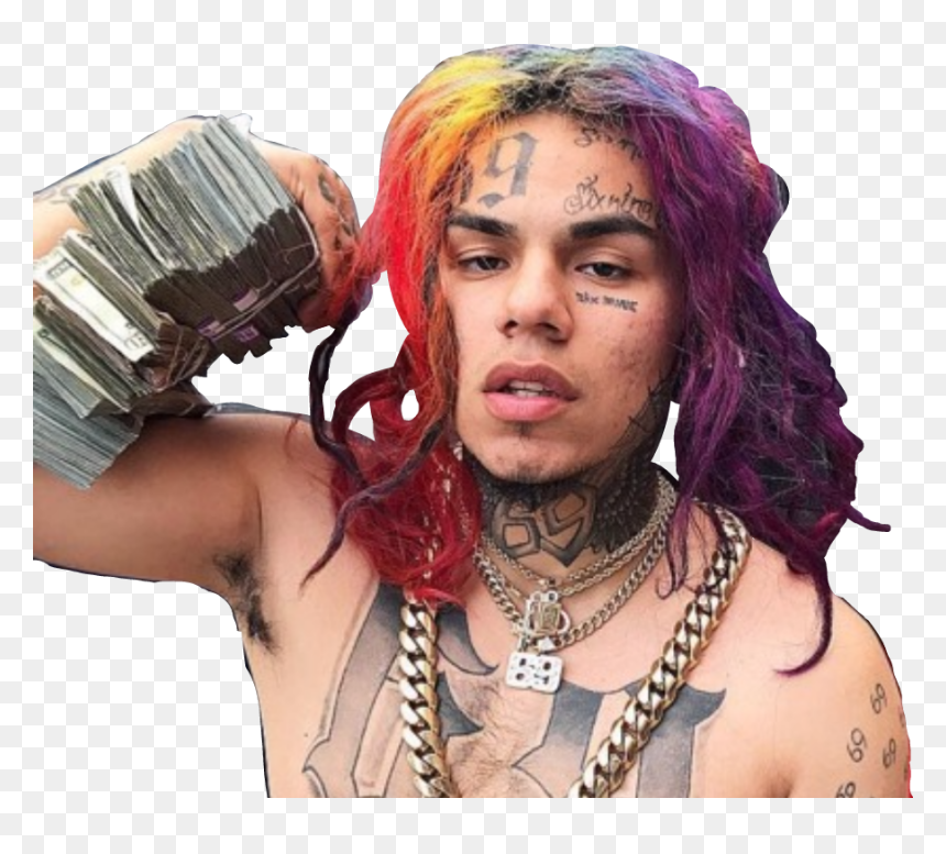 6ix9ine Instagram, HD Png Download - lil pump dreads png