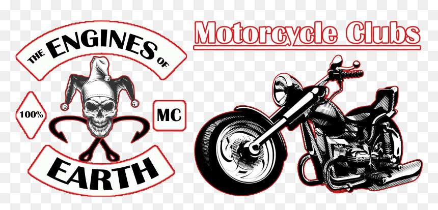 Motocycle Clubs Portal Banner Copy New - Motorcycle Bike Cartoon Png, Transparent Png - banner graphic png