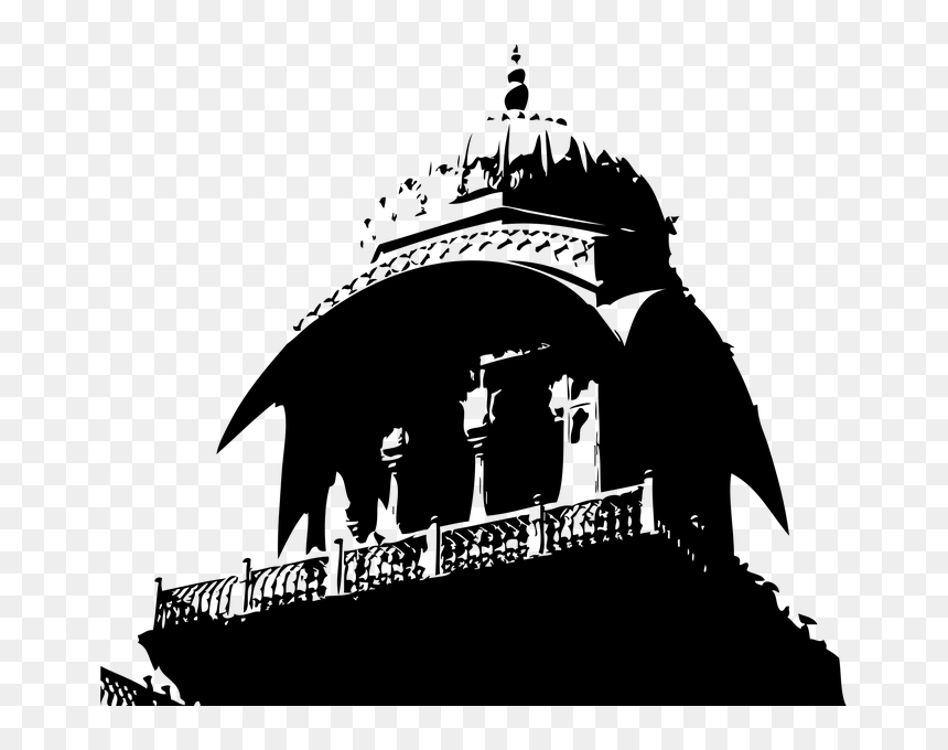 Watchtower Clipart Fort - Black And White Palace Clipart Png, Transparent Png - watch tower png