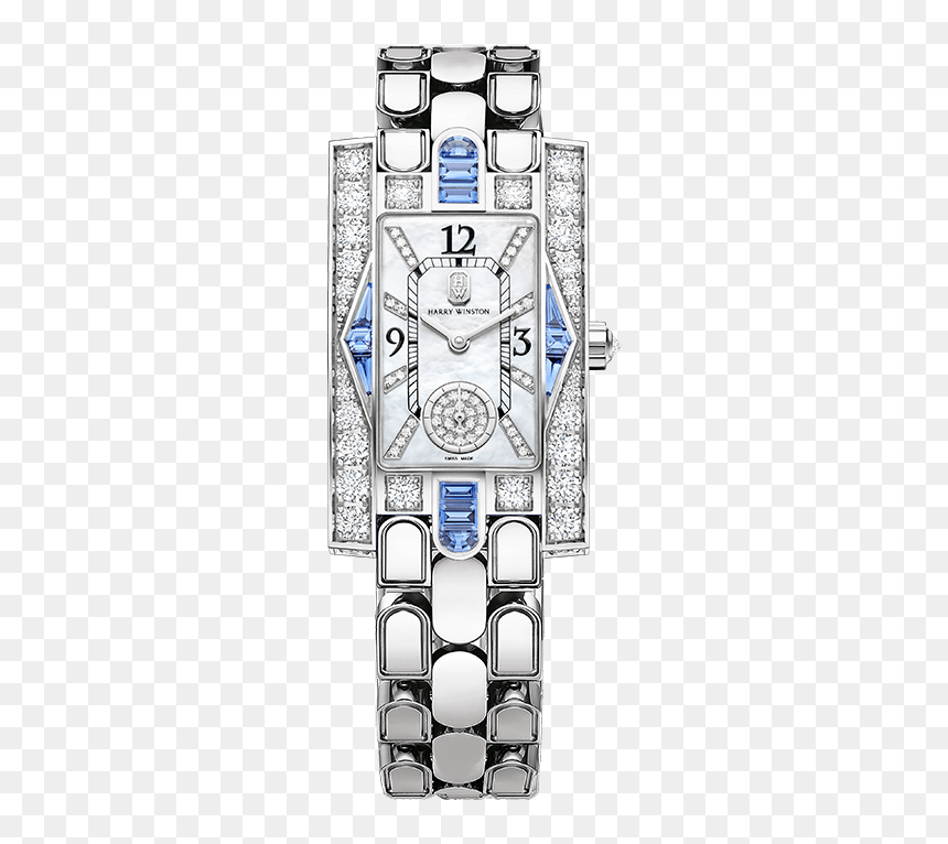 Avenue Classic Aurora - Harry Winston White Gold And Diamond Watch, HD Png Download - watch tower png