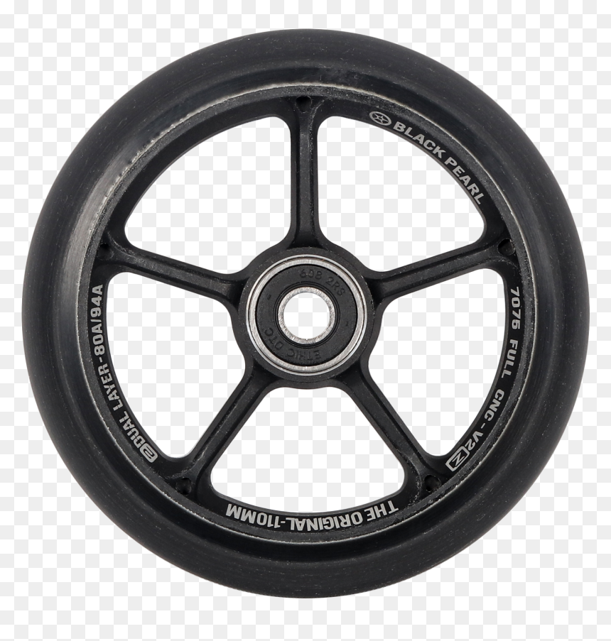 Black Pearl Wheel Original V2 110 Simple Layer Black - Folding Electric Bikes Uk, HD Png Download - black pearl png