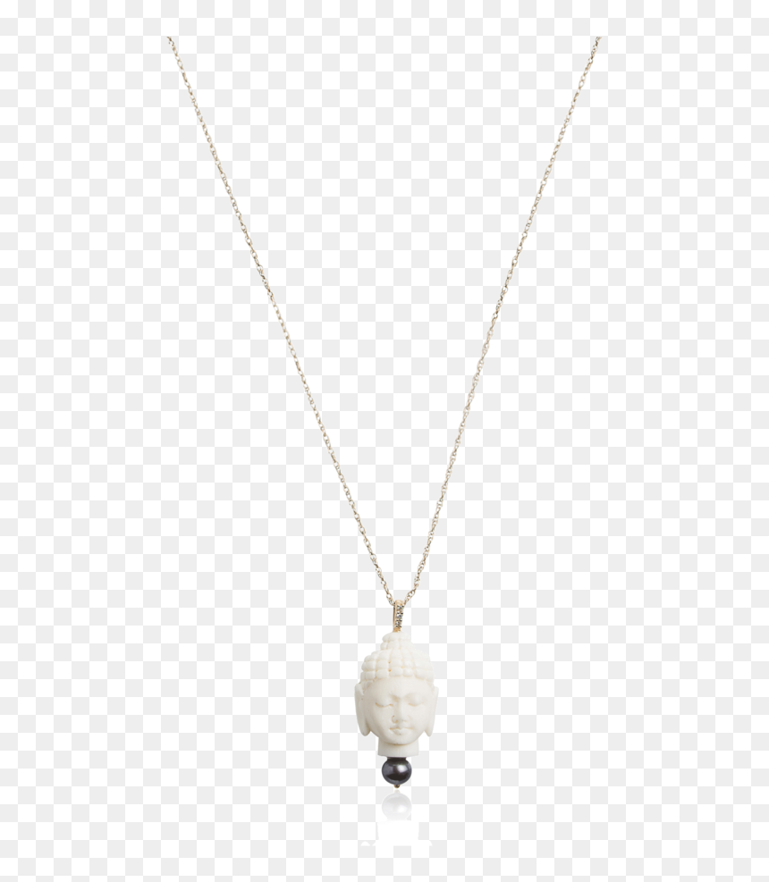 Buddha And Black Pearl Necklace - Silber Ketten Bijou Brigitte, HD Png Download - black pearl png