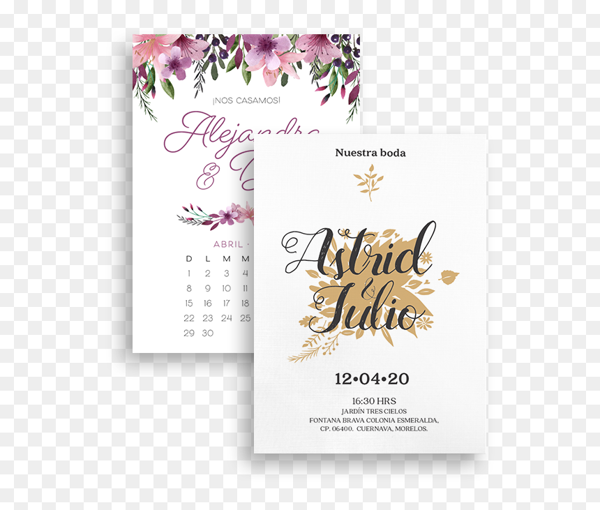 Weddings Invitations - Invitaciones De Boda, HD Png Download - nuestra boda png