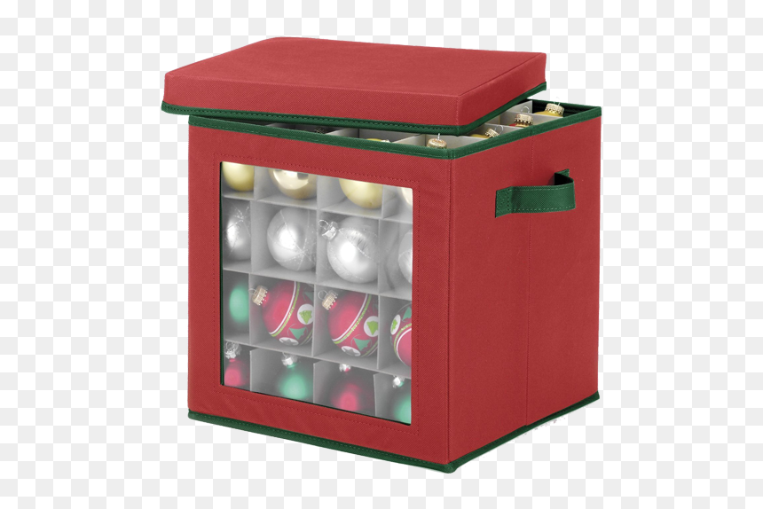 Cubo Verde 64 Compartimento Organizador Do Ornamento - Box, HD Png Download - ornamento png