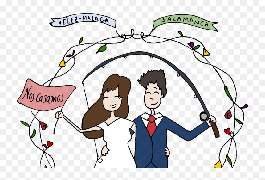 Eva & Ángel - Cartoon, HD Png Download - nuestra boda png