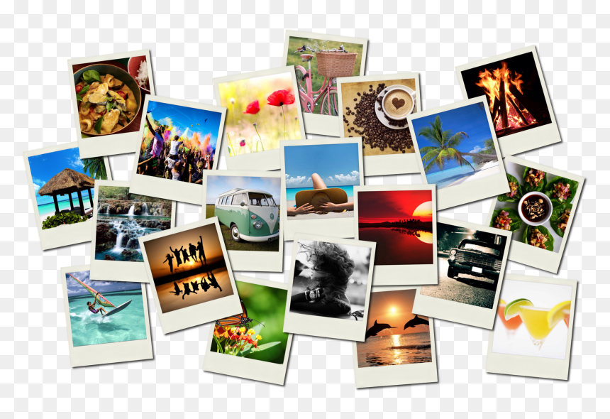 Polaroid Montage, HD Png Download - polaroid .png