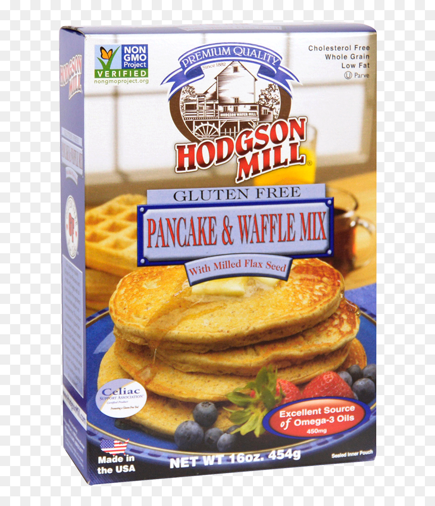 Gluten Free Pancake & Waffle Mix With Flax Seed - Hodgson Mill Pancake Waffle Mix, HD Png Download - crepes png