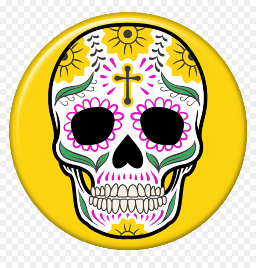 Transparent Caveira Mexicana Png - Tete De Mort Mexicaine Couleur, Png Download - calaveras png