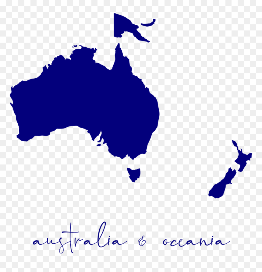 Map Of Australia , Png Download - Australia Oceania, Transparent Png - australia map png