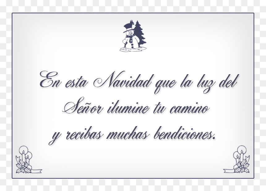Postales Navideñas - Merry Christmas, HD Png Download - bendiciones png