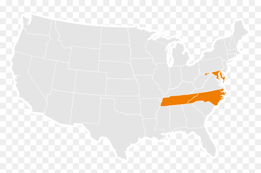 Us Vector Map - Civil War The South And North, HD Png Download - roots vector png