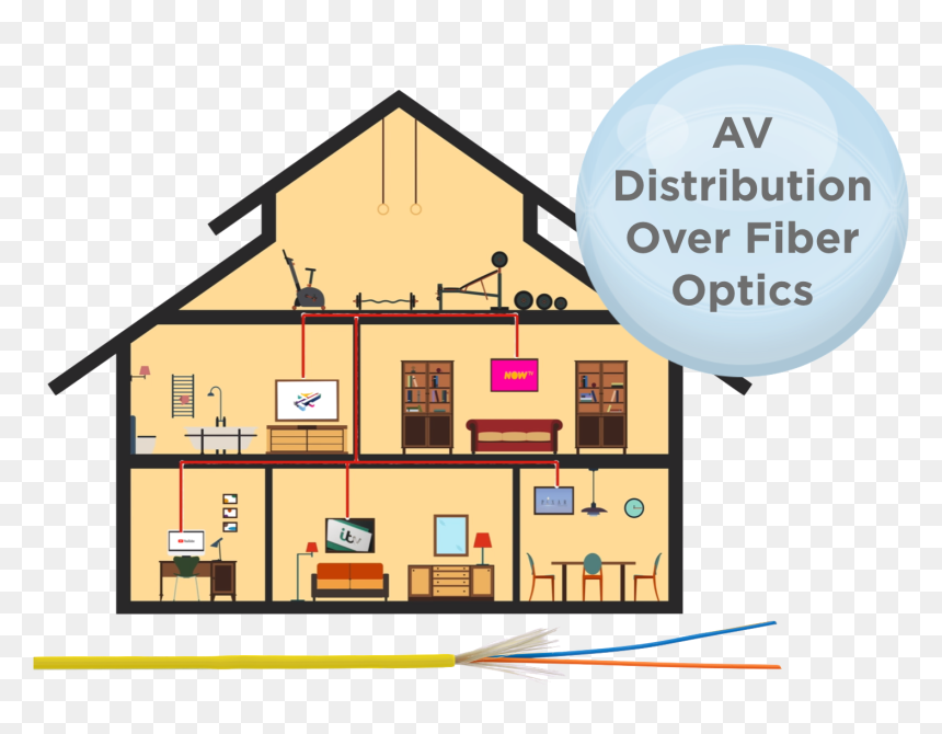 House Inside Illustration, HD Png Download - optic png