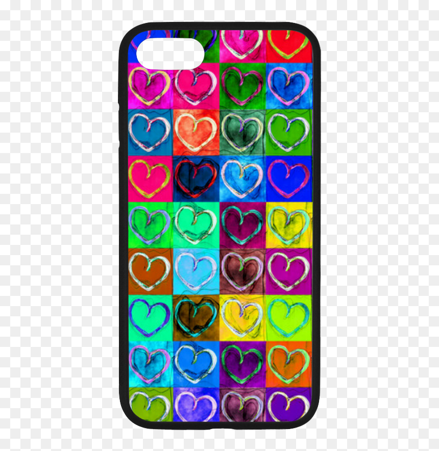 Lovely Hearts Mosaic Pattern - Iphone, HD Png Download - grunge heart png