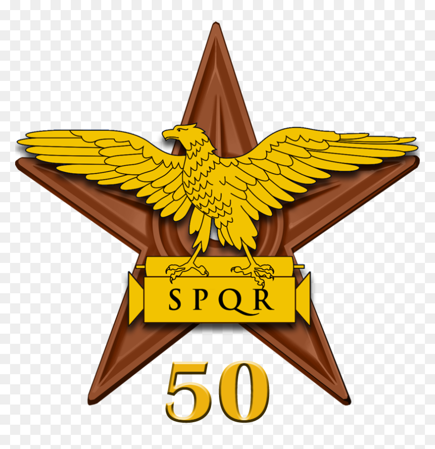 Roman Barnstar 50 - Loca Idea, HD Png Download - roman eagle png