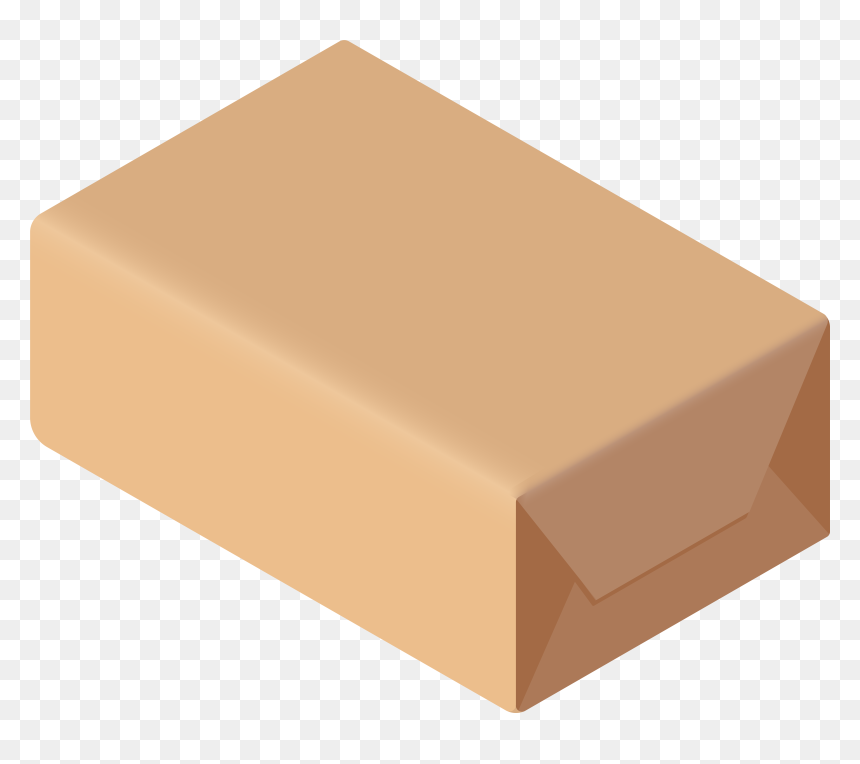 Rectangular Package Box Png Clip Art, Transparent Png - brown png