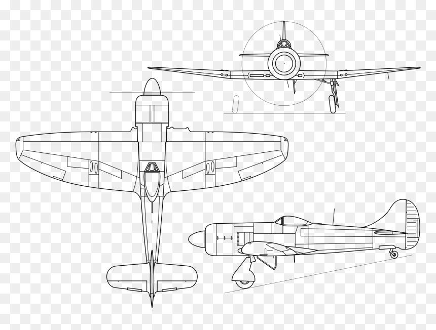 Sea Fury 3 View, HD Png Download - ww2 plane png
