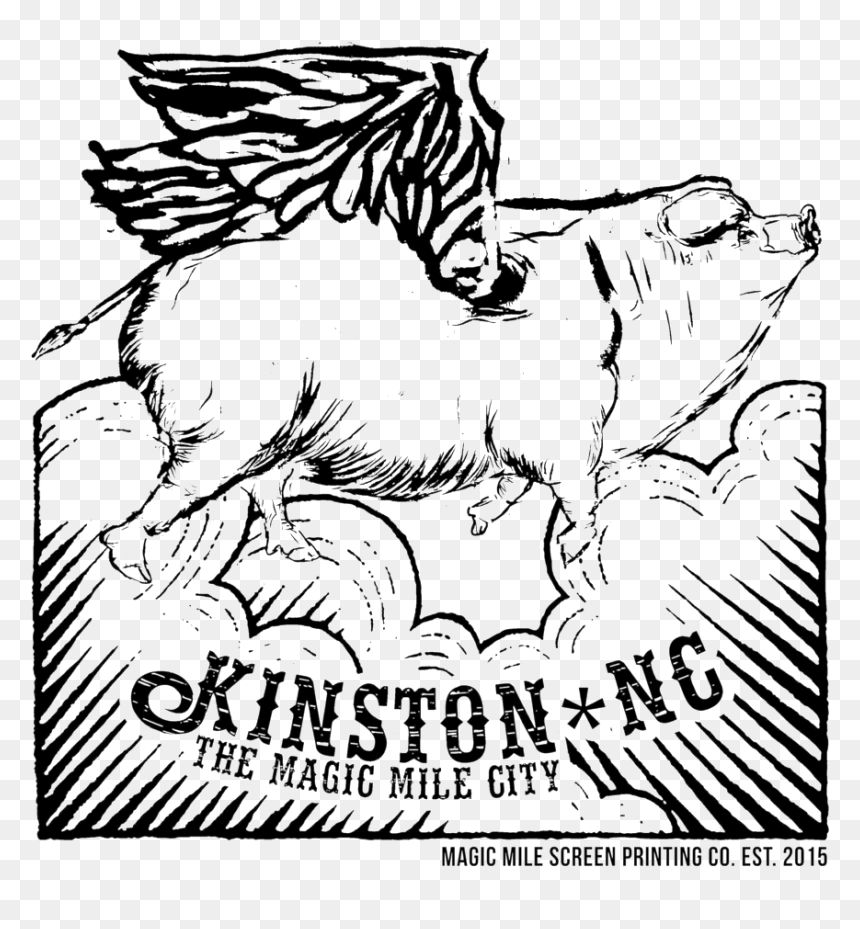 Flyingpigblackscreen 3 - Illustration, HD Png Download - printing png images
