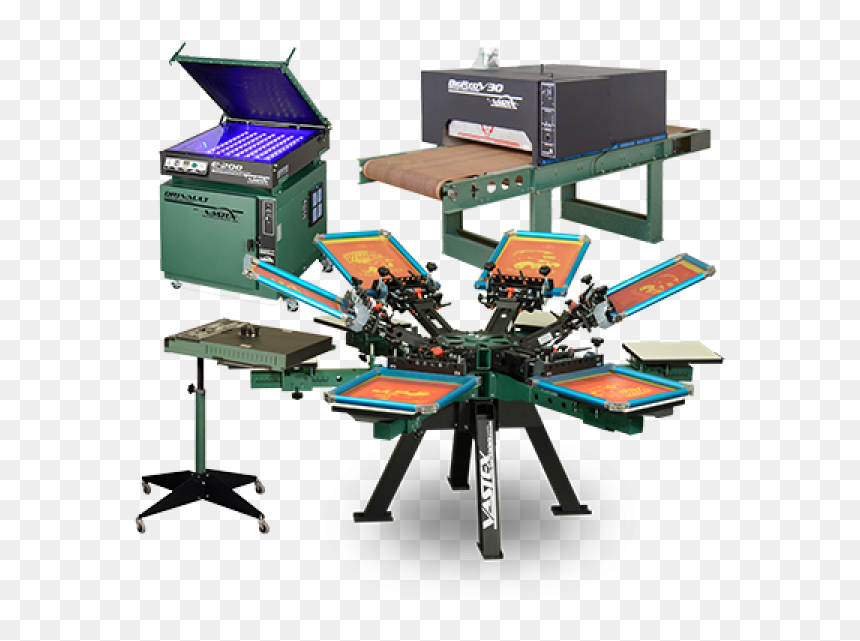 Automatic Screen Printing Presses {cat Name} - Vastex V2000, HD Png Download - printing png images
