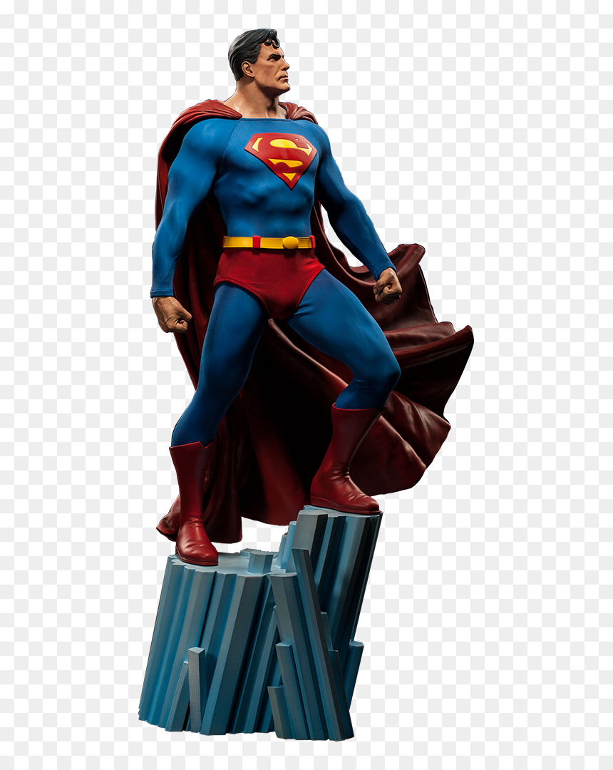 Superman Premium Format Statue - Superman Flying Statue Figure, HD Png Download - superman 2013 png