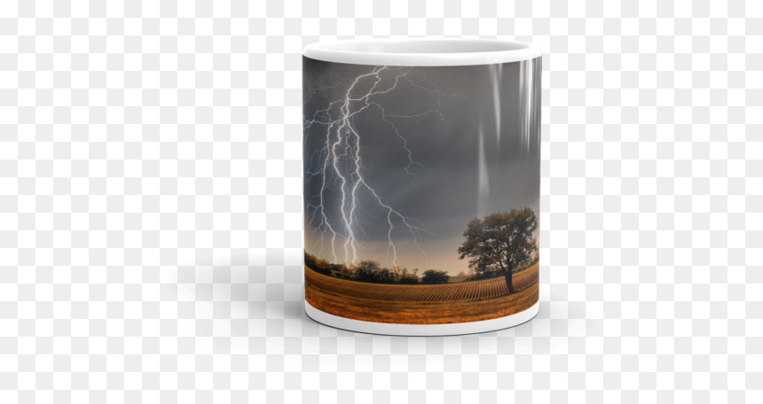 Weather Map Symbols On Ceramic Mug - Lightning, HD Png Download - lightning storm png