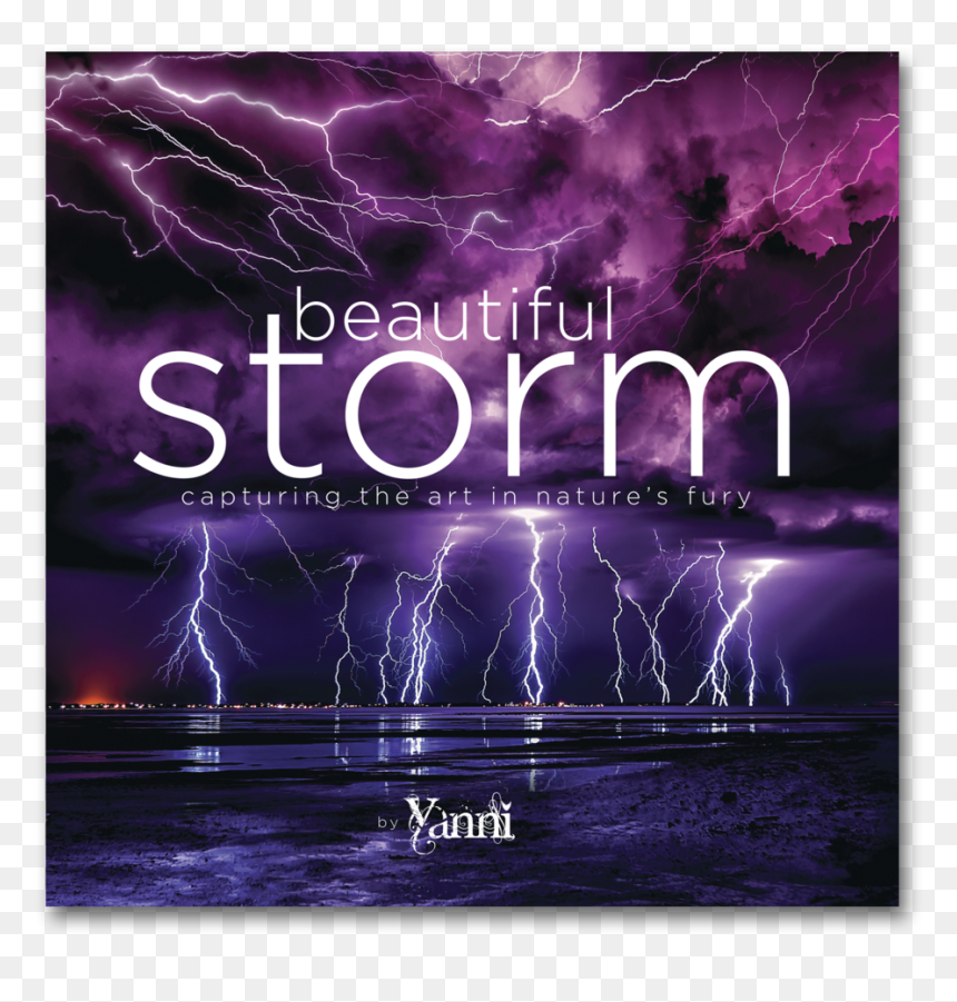 Beautiful Storm Book Cover 03 - Poster, HD Png Download - lightning storm png