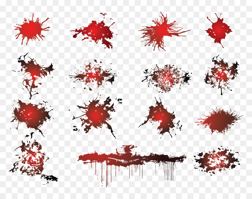 Тату В Виде Кляксы, HD Png Download - red grunge png