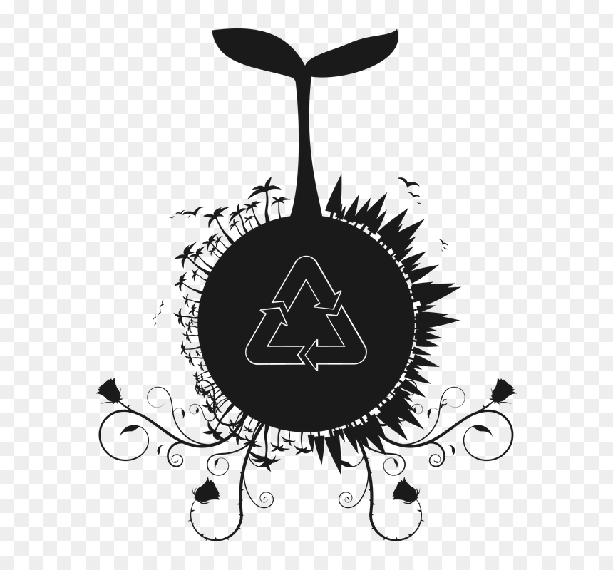 Silhouette, Sustainability, Plant, Recycle, Symbol, - 5 R's Poster Making, HD Png Download - sustainability icon png
