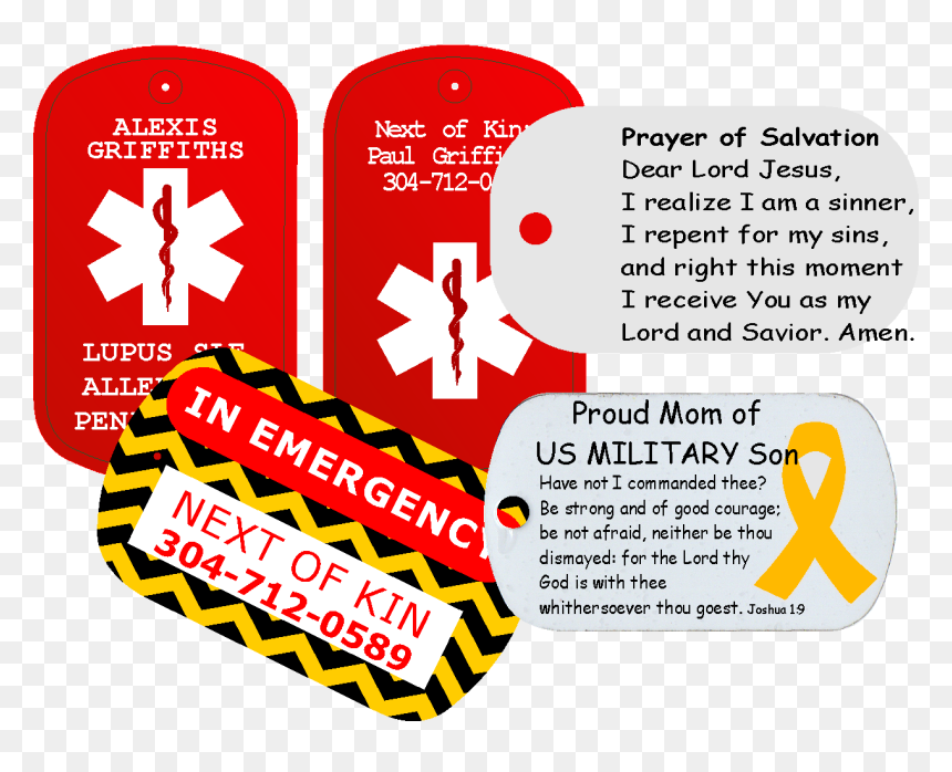 Medical Alert Tag / Dog Tag - Graphics, HD Png Download - emt png
