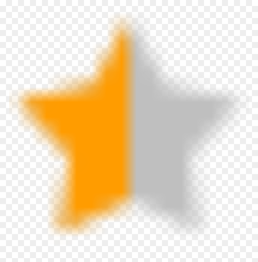 Graphics, HD Png Download - half star png
