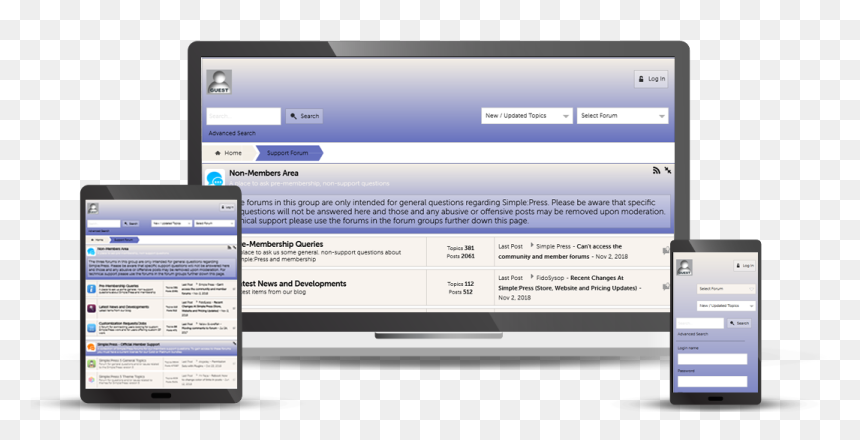 Simple Press Header Banner 1 E - Utility Software, HD Png Download - simple banner png