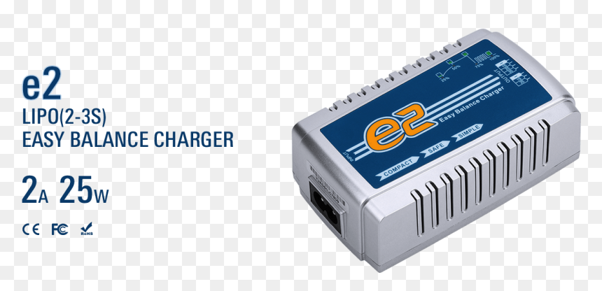 Ev-peak E2 25w 2a Rc Balance Charger Banner , Png Download - Battery Charger, Transparent Png - simple banner png