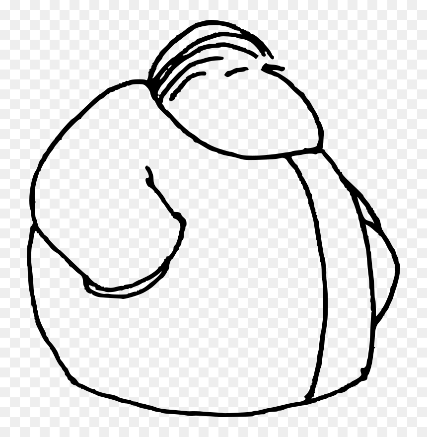 Dude In Coat - Line Art, HD Png Download - dude png