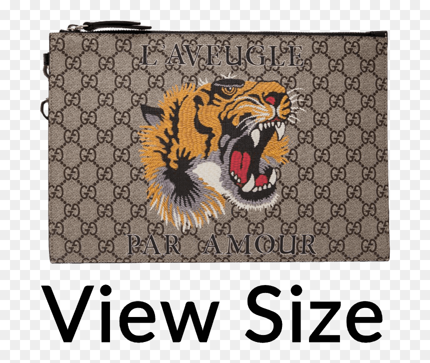 Gucci Tiger Png Graphic Free - Tiger Print Gucci Wallet With Tiger, Transparent Png - gg png