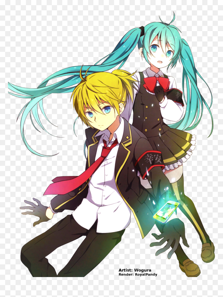Transparent Miku Png - Kagamine Len Hatsune Miku, Png Download - rin png