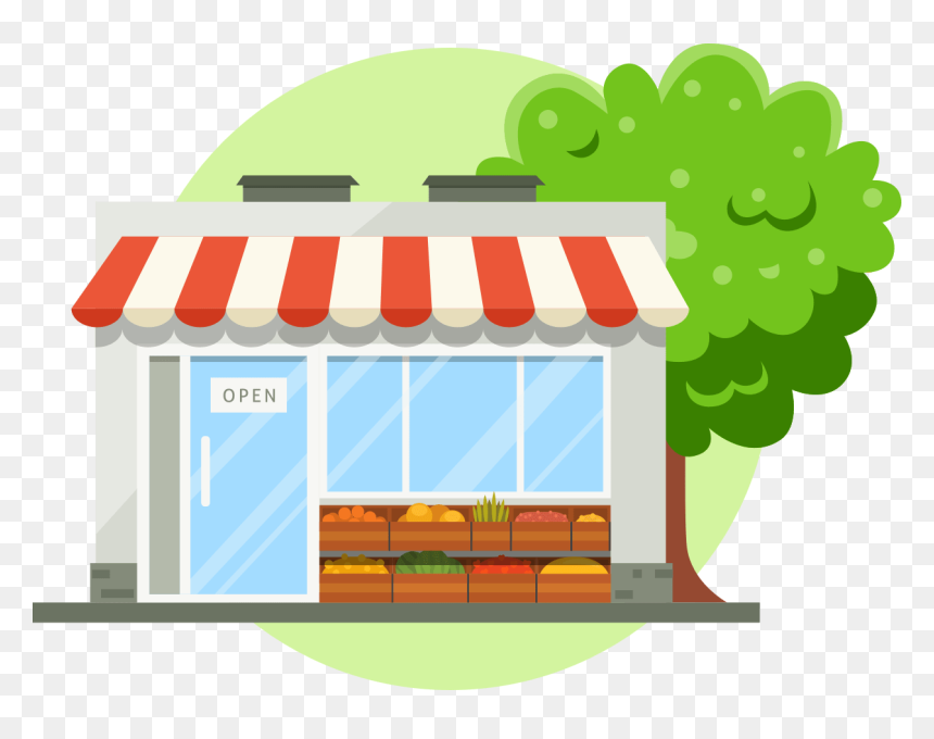 House Illustration Shop, HD Png Download - small business png