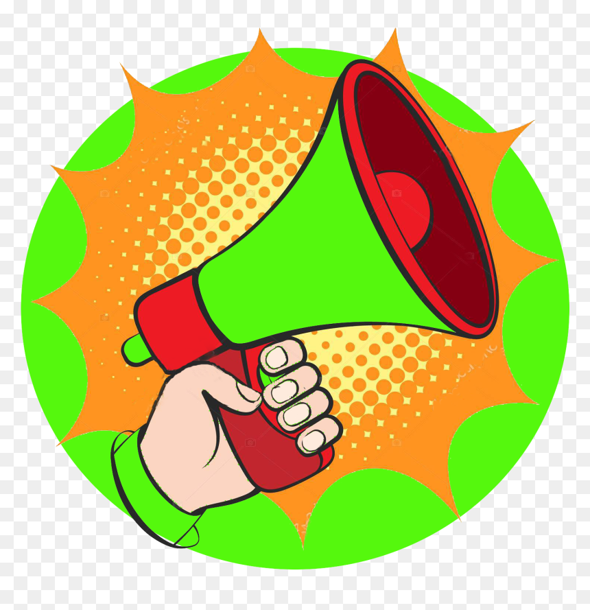 Cartoon Speaker Horn, HD Png Download - megafono png