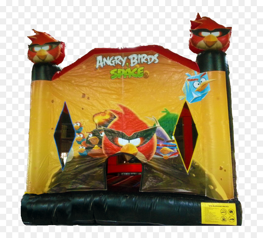 Space Angry Birds Moonbounce - Inflatable, HD Png Download - angry birds slingshot png