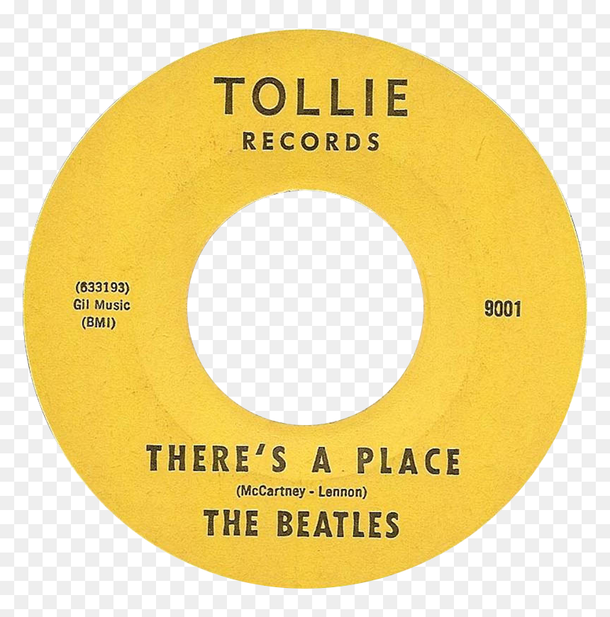 There"s A Place By The Beatles Side-b Us Vinyl - Beatles There's A Place, HD Png Download - paul mccartney png