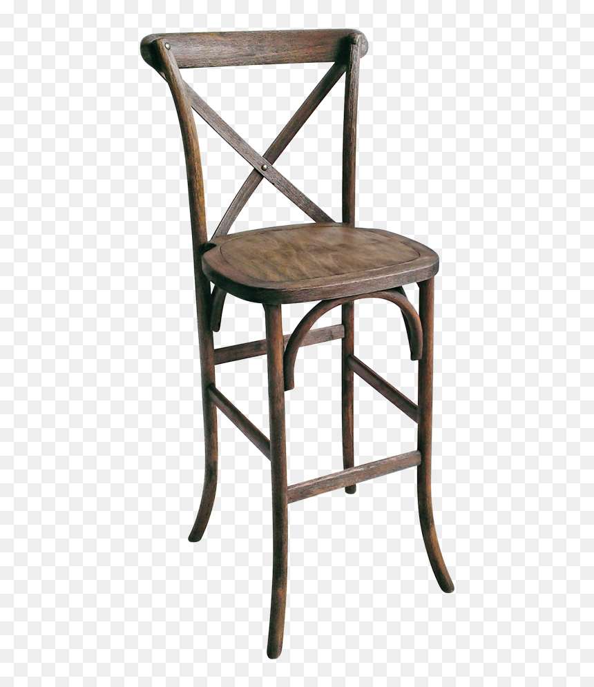 Wood Cross Back Bar Stools, HD Png Download - drift wood png
