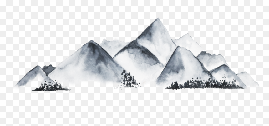 3 - Wedding Invitation Watercolor Mountain, HD Png Download - krystal png